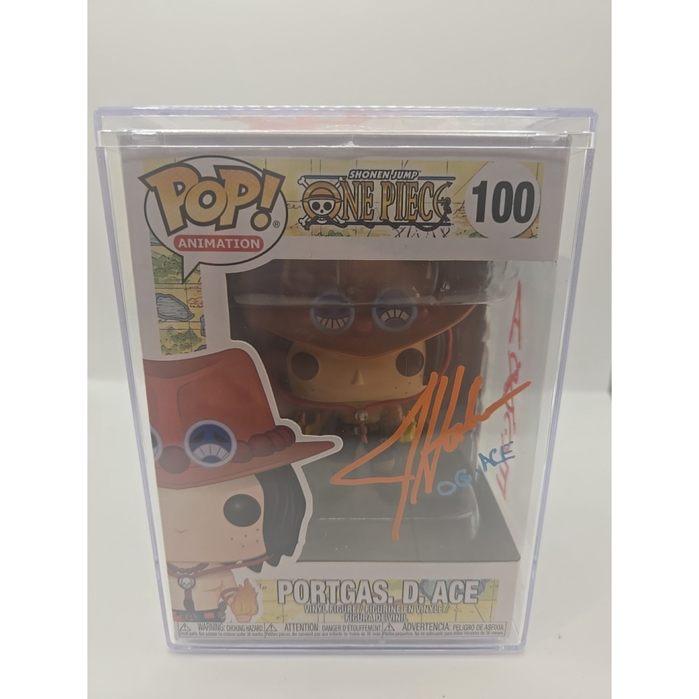 Funko Pop! Vinyl: One Piece - Portgas D. Ace #100 Autographed By Jesse Hooker.